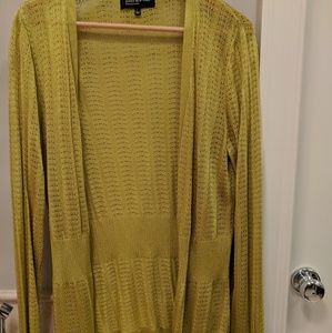 Women's olive green Jones New York sweater